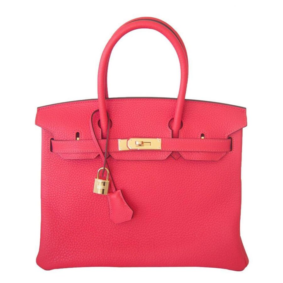 HermesBirkin 30 Rouge Pivoine Clemence Bag | Studio Nafay