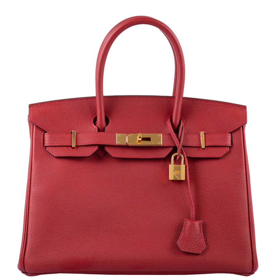 HermesBirkin 30 Rouge Vif Togo Gold Hardware -, A | Studio Nafay