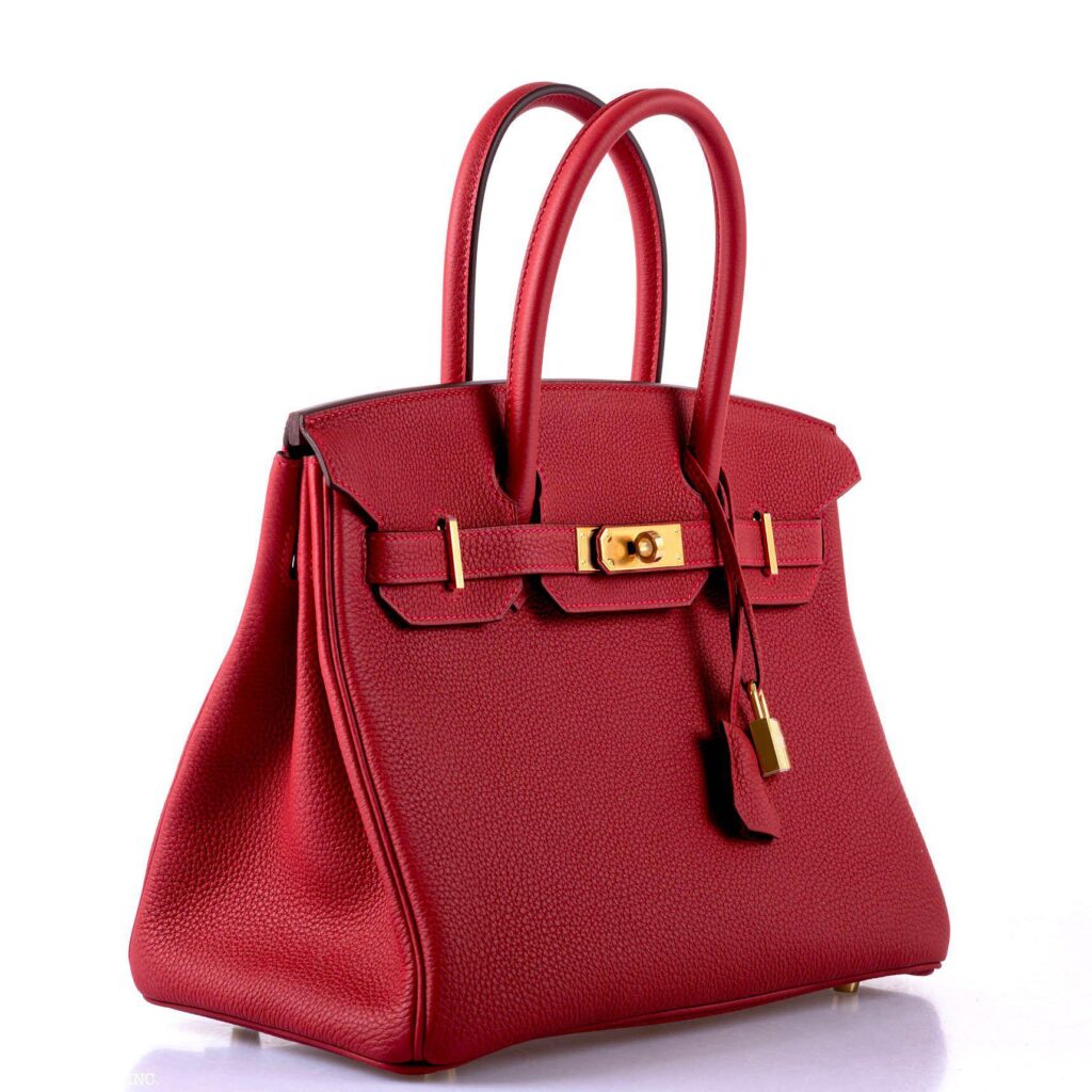 HermesBirkin 30 Rouge Vif Togo Gold Hardware -, Y - Product Image 2
