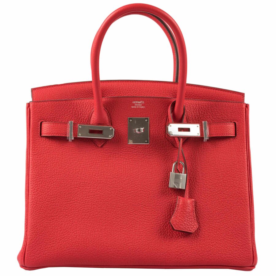HermesBirkin 30 Rouge de Coeur Togo Palladium Hardware | Studio Nafay