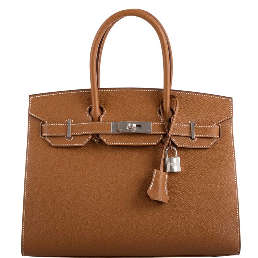 HermesBirkin 30 Sellier Gold Madame Grain leather Palladium Hardware -, Y | Studio Nafay