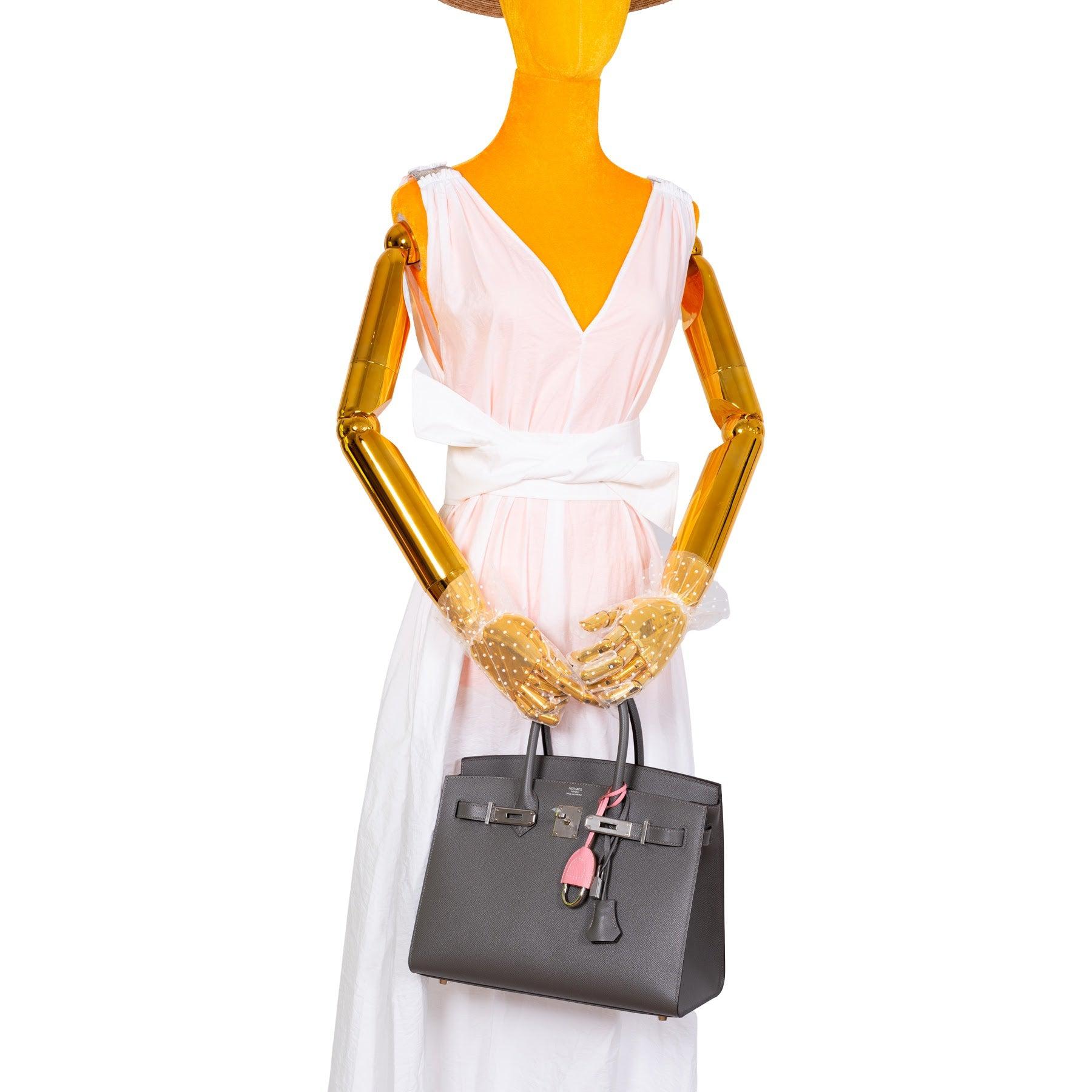 HermesBirkin 30 Sellier Gris Meyer Epsom Palladium Hardware