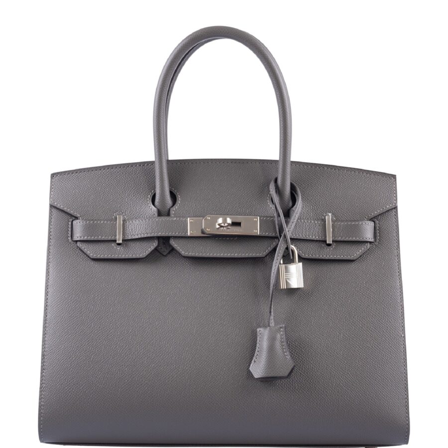 HermesBirkin 30 Sellier Gris Meyer Epsom Palladium Hardware | Studio Nafay