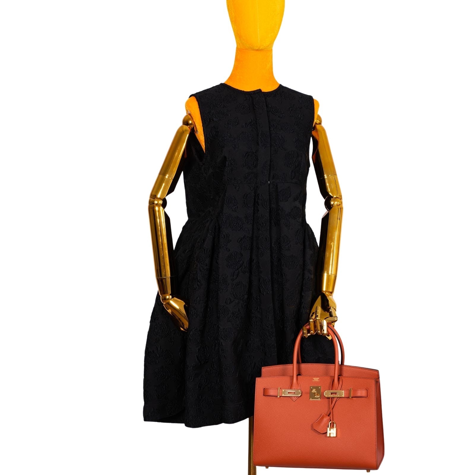 HermesBirkin 30 Sellier Terre Battue Epsom Leather Gold Hardware