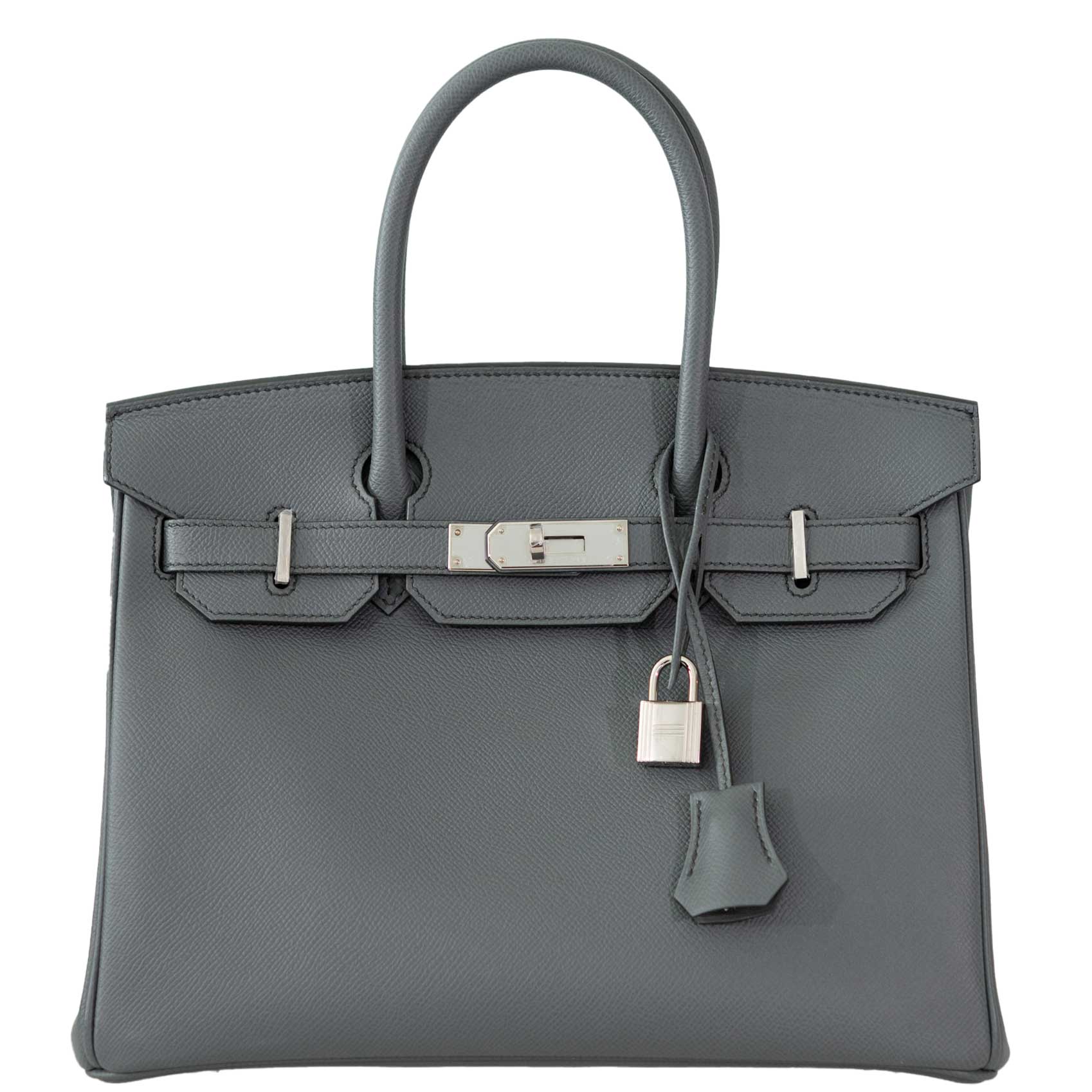 Hermes Birkin 30 Vert Amande Epsom with Palladium Hardware -, D