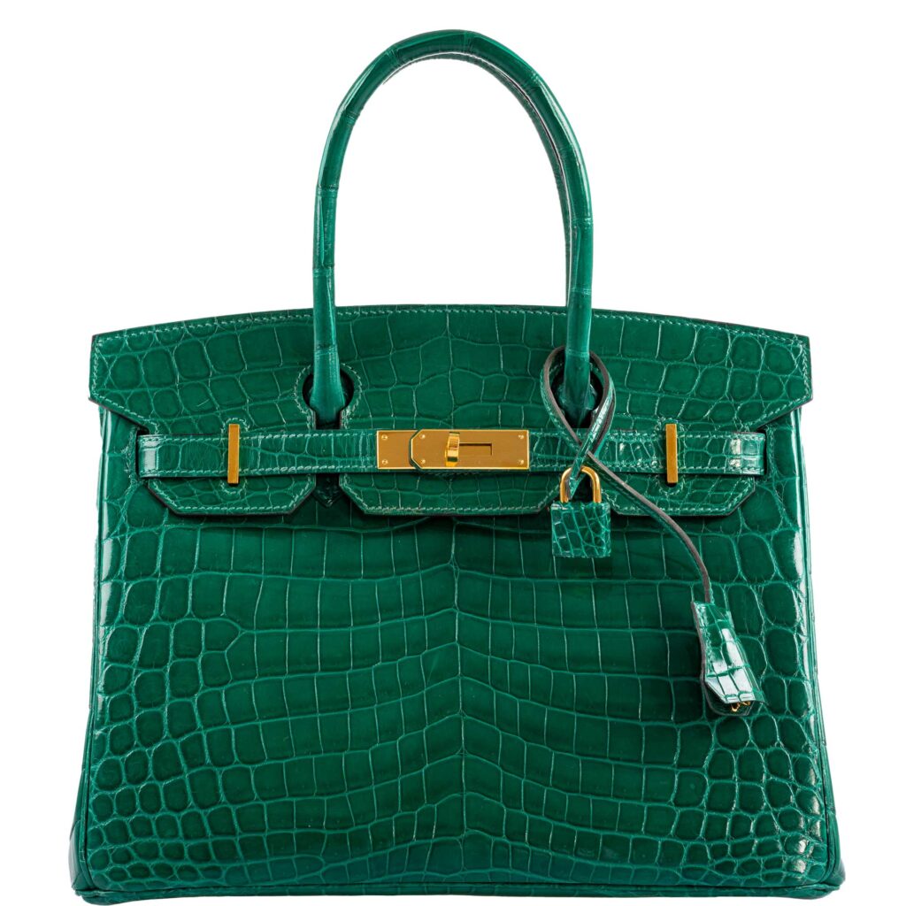 Hermes Birkin 30 Vert Emerald Niloticus Crocodile Gold Hardware -, D - Product Image 2