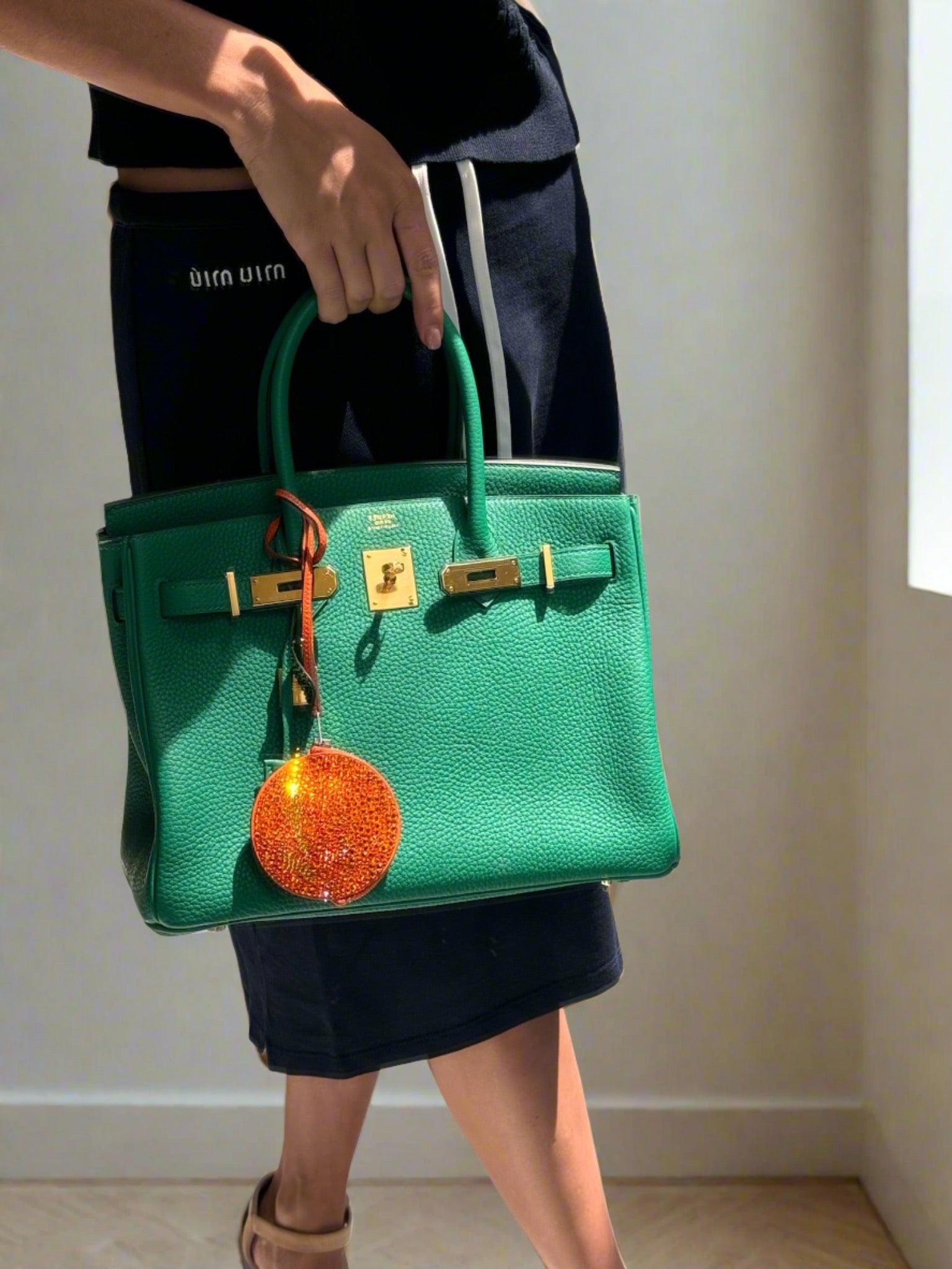 HermesBirkin 30 Vert Vertigo Togo Gold Hardware