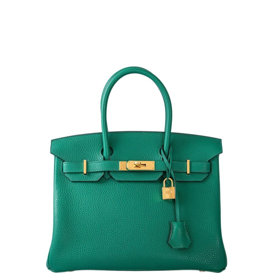 HermesBirkin 30 Vert Vertigo Togo Gold Hardware | Studio Nafay