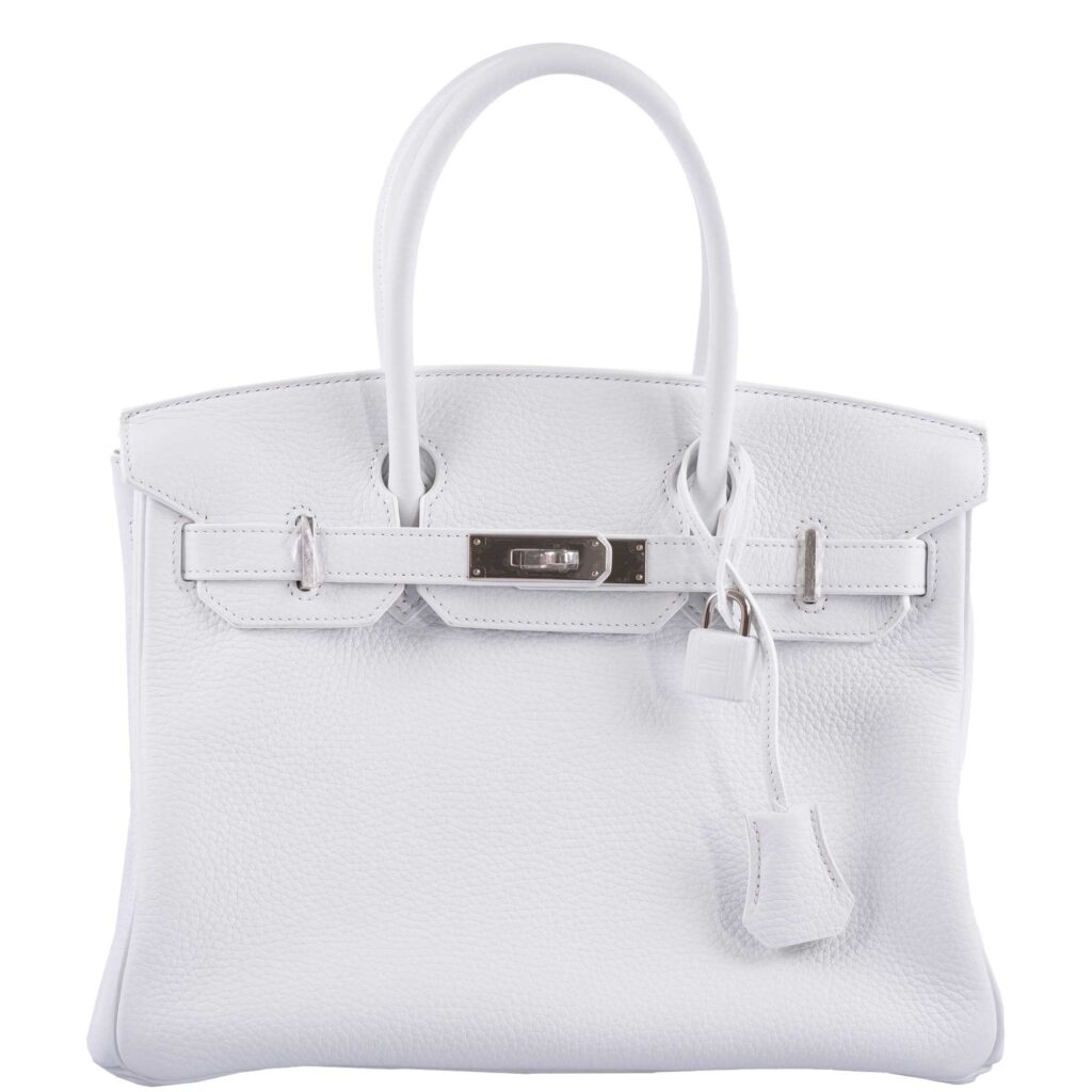 Hermes Birkin 30 White Clemence with Palladium Hardware -, X - Product Image 2