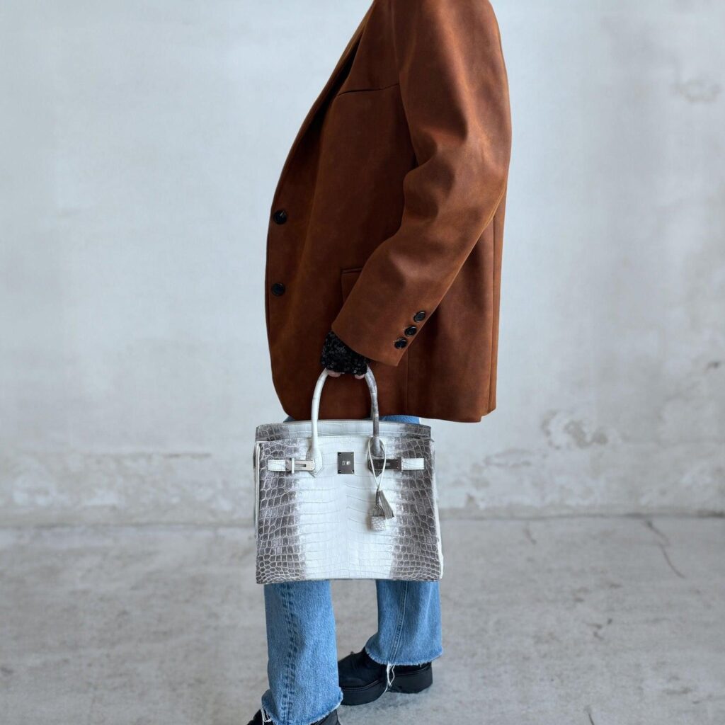 HermesBirkin 30 White Hima Nilo Crocodile Palladium Hardware - Product Image 2