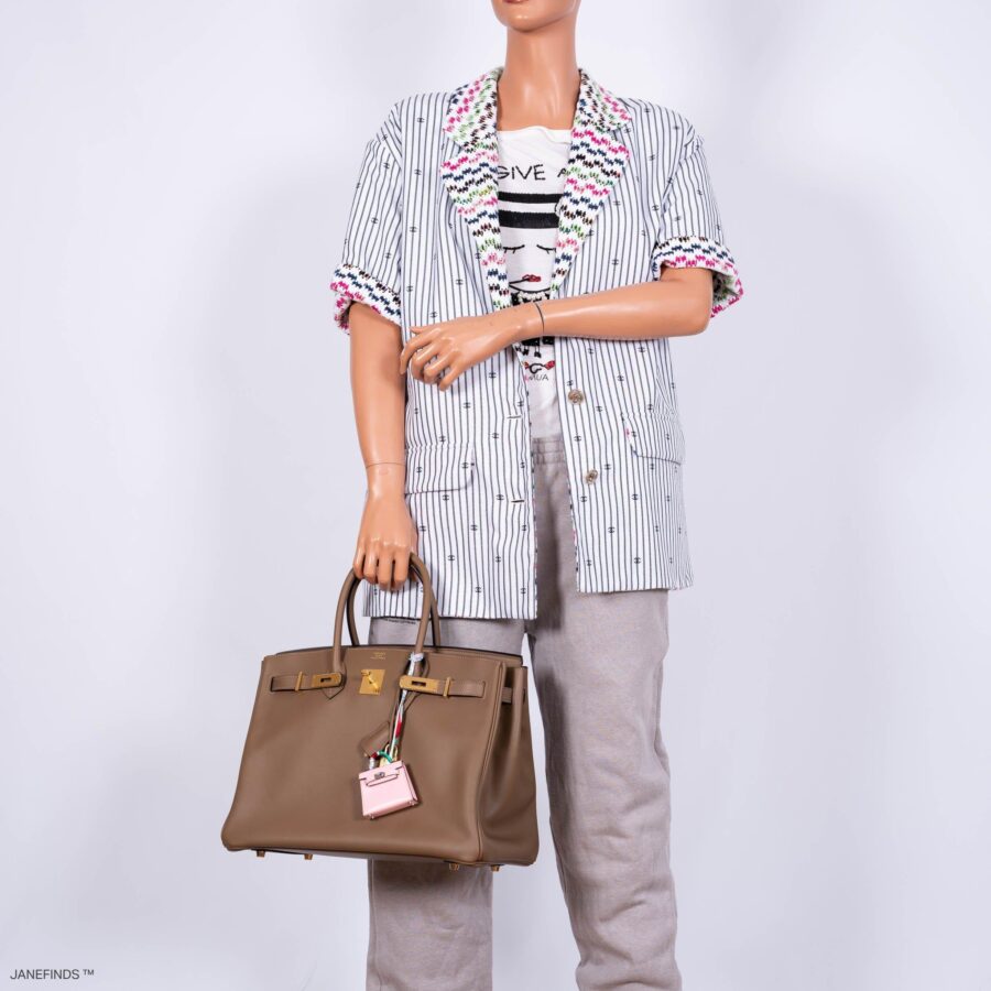Hermes Birkin 35 Beige de Weimar Jonathan with Gold Hardware -, Y | Studio Nafay