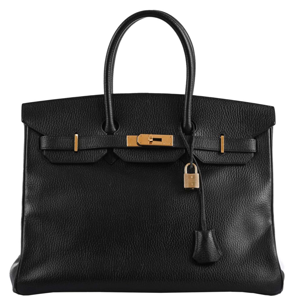 Hermes Birkin 35 Black Ardenne Gold Hardware - C Square - Product Image 2