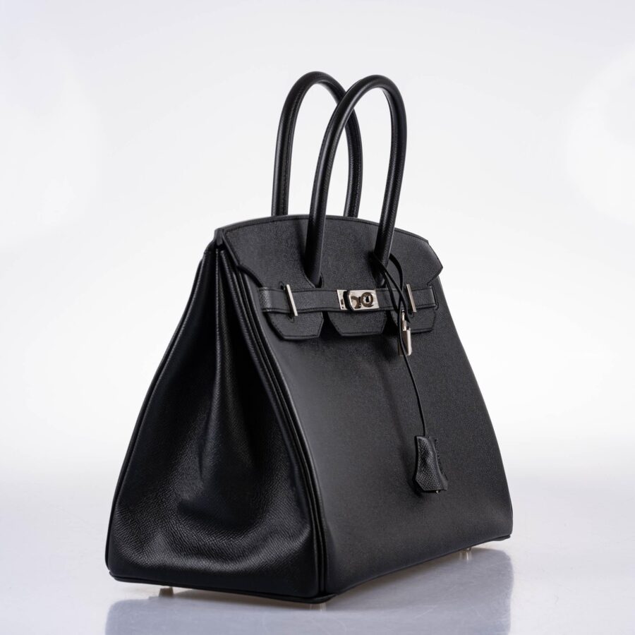 Hermes Birkin 35 Black Epsom leather Palladium Hardware -, A | Studio Nafay