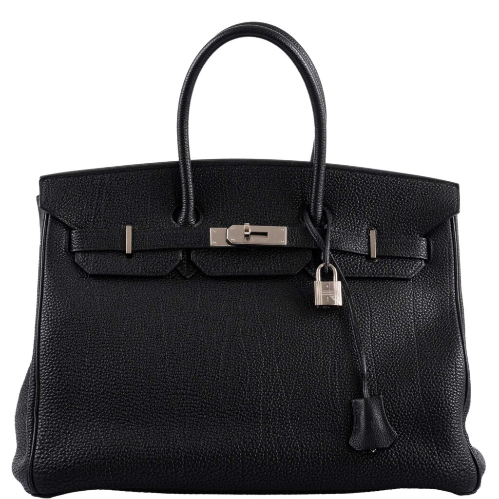 Hermes Birkin 35 Black Togo Palladium Hardware -, Square G - Product Image 2