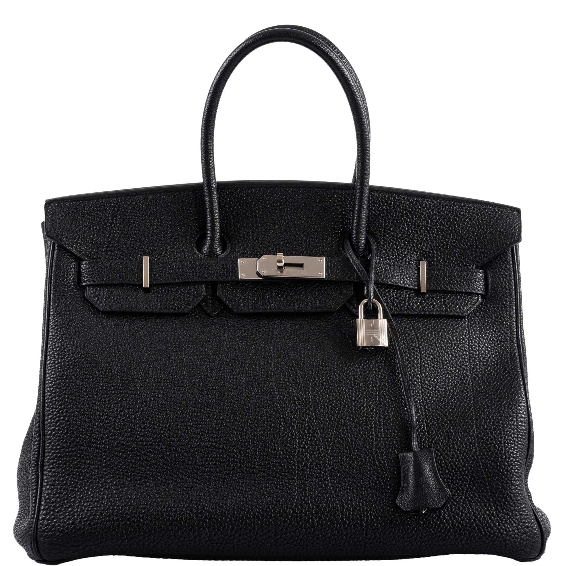 Hermes Birkin 35 Black Togo Palladium Hardware -, Square G