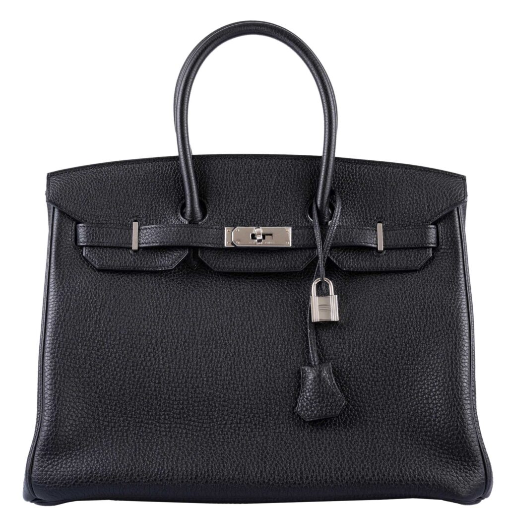 Hermes Birkin 35 Black Togo leather Palladium Hardware -, N Square - Product Image 2