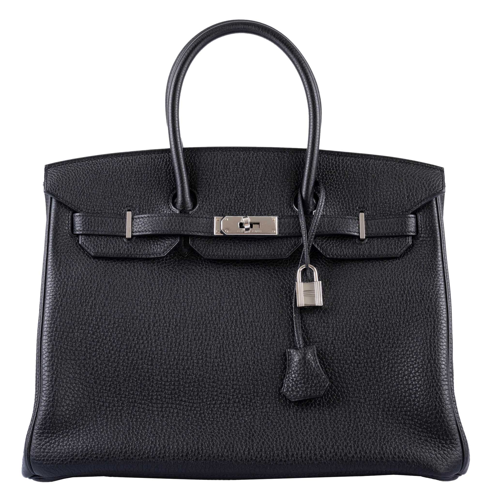 Hermes Birkin 35 Black Togo leather Palladium Hardware -, N Square