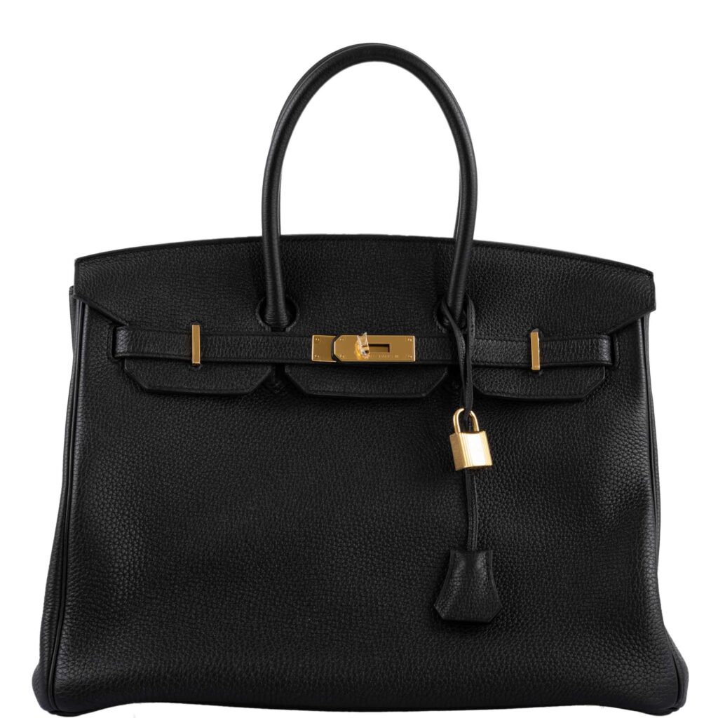 Hermes Birkin 35 Black Togo with Gold Hardware -, A - Product Image 2