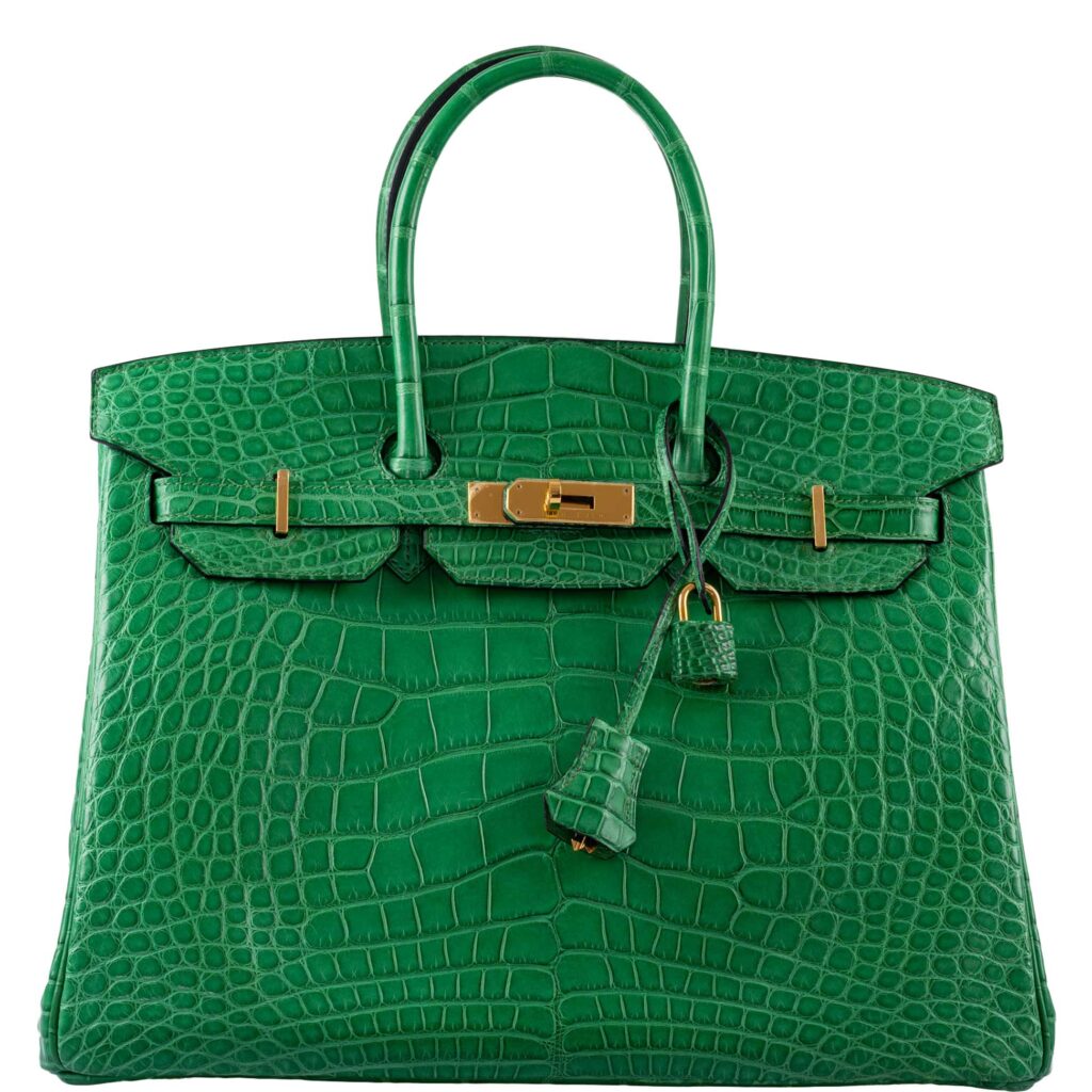 Hermes Birkin 35 Cactus Matte Alligator Gold Hardware -, R - Product Image 2