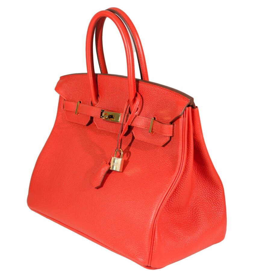 Hermes Birkin 35 Capucine Togo leather Gold Hardware -, O Square | Studio Nafay
