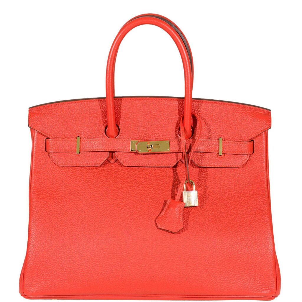 Hermes Birkin 35 Capucine Togo leather Gold Hardware -, O Square - Product Image 2