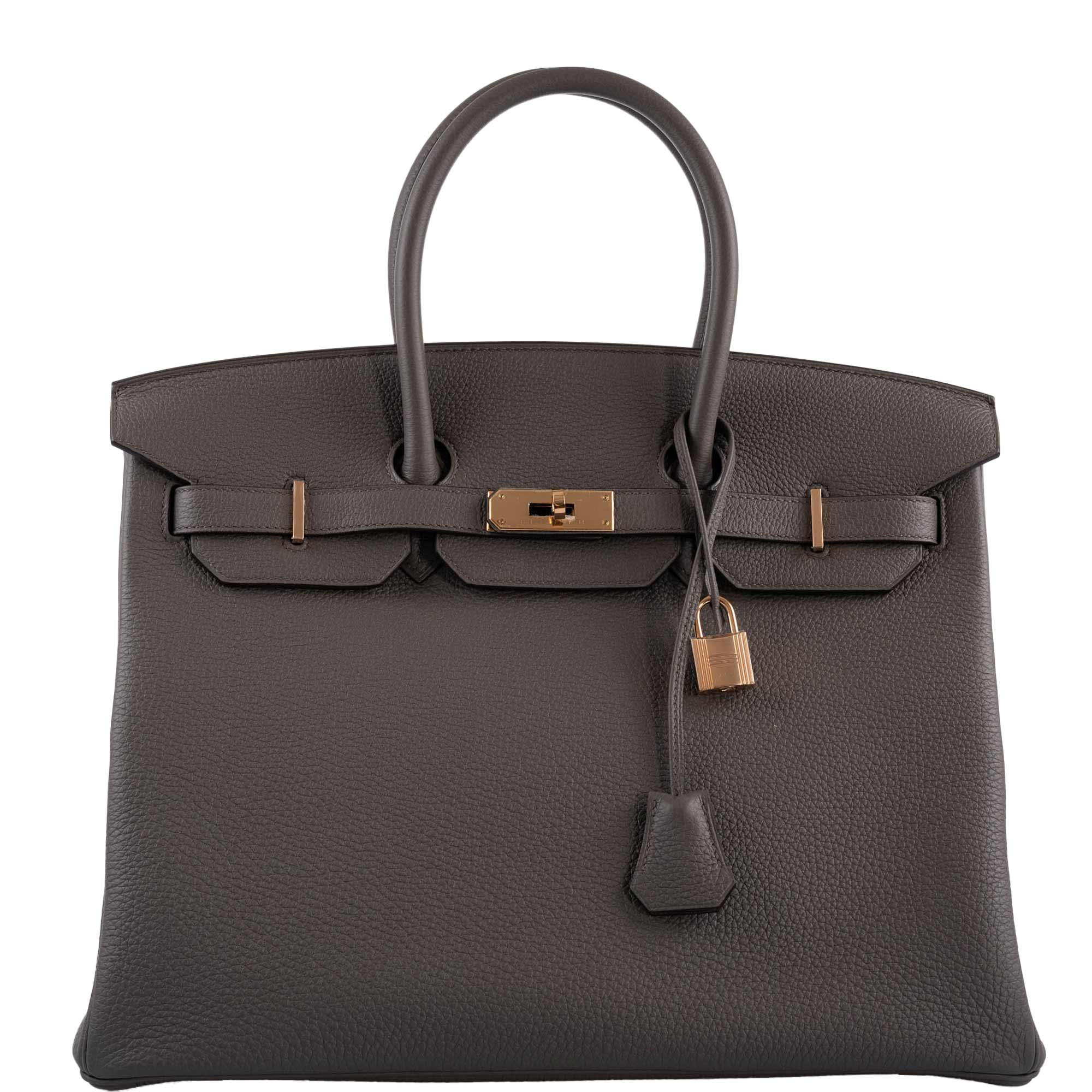 Hermes Birkin 35 Etain Togo with Rose Gold Hardware -, Z