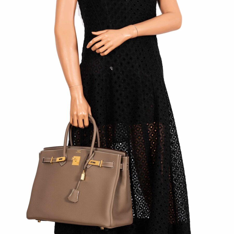 Hermes Birkin 35 Etoupe Togo Gold Hardware -, D | Studio Nafay