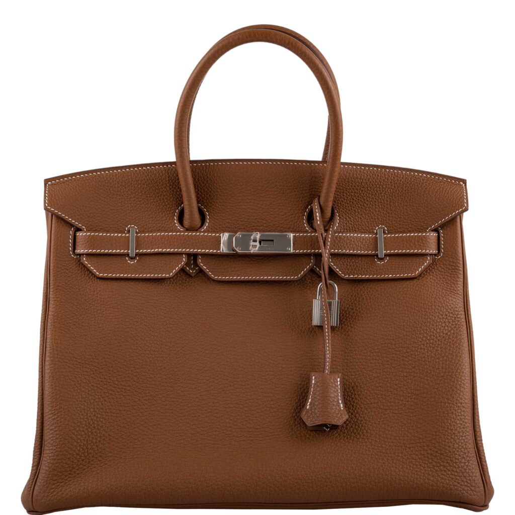 Hermes Birkin 35 Gold Togo with Palladium Hardware -, R Square - Product Image 2
