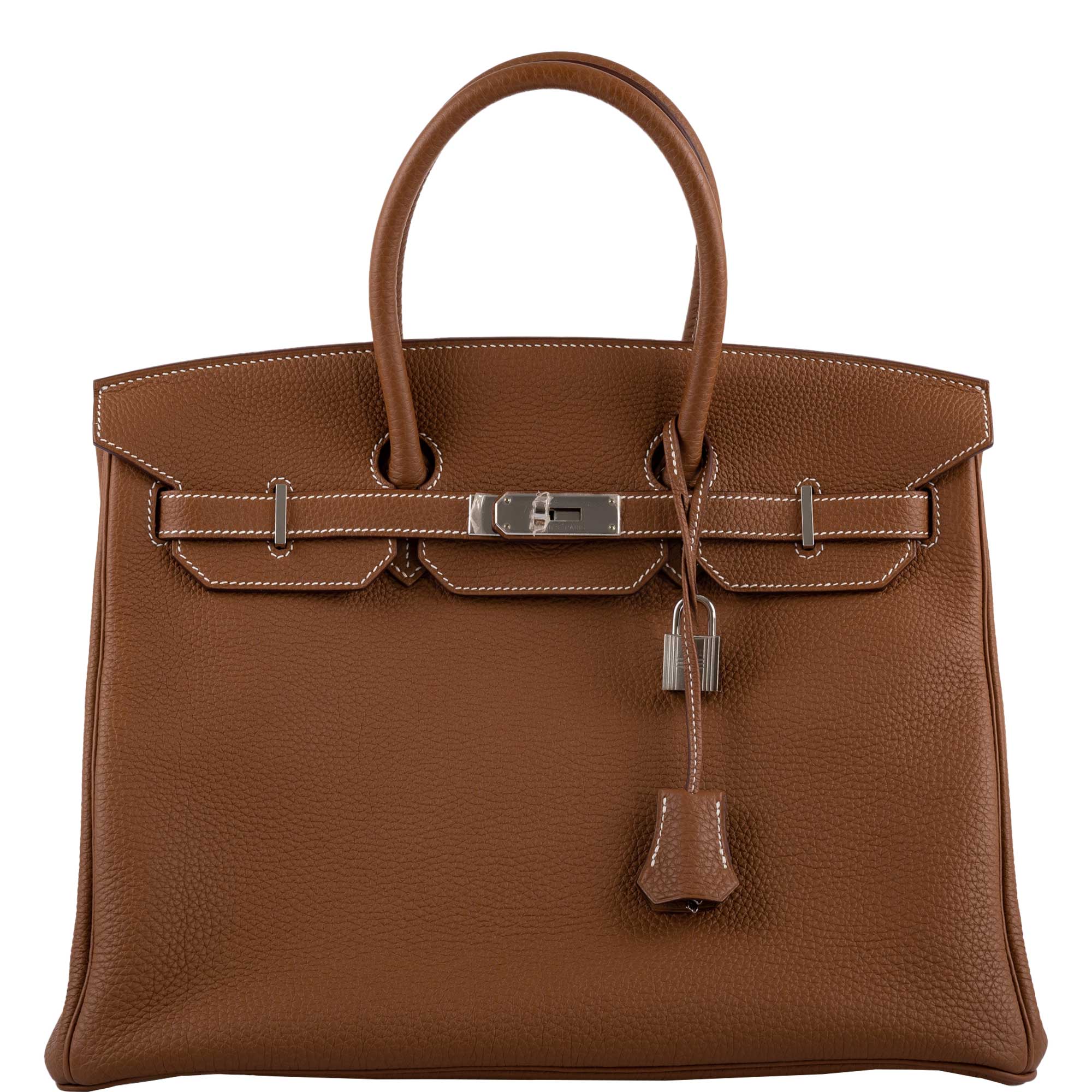 Hermes Birkin 35 Gold Togo with Palladium Hardware -, R Square