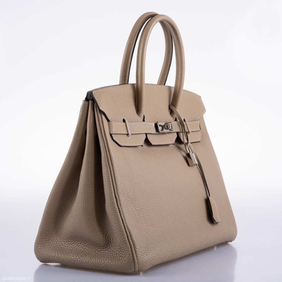 Hermes Birkin 35 Gris Tourterelle Togo with Palladium Hardware -, M Square | Studio Nafay