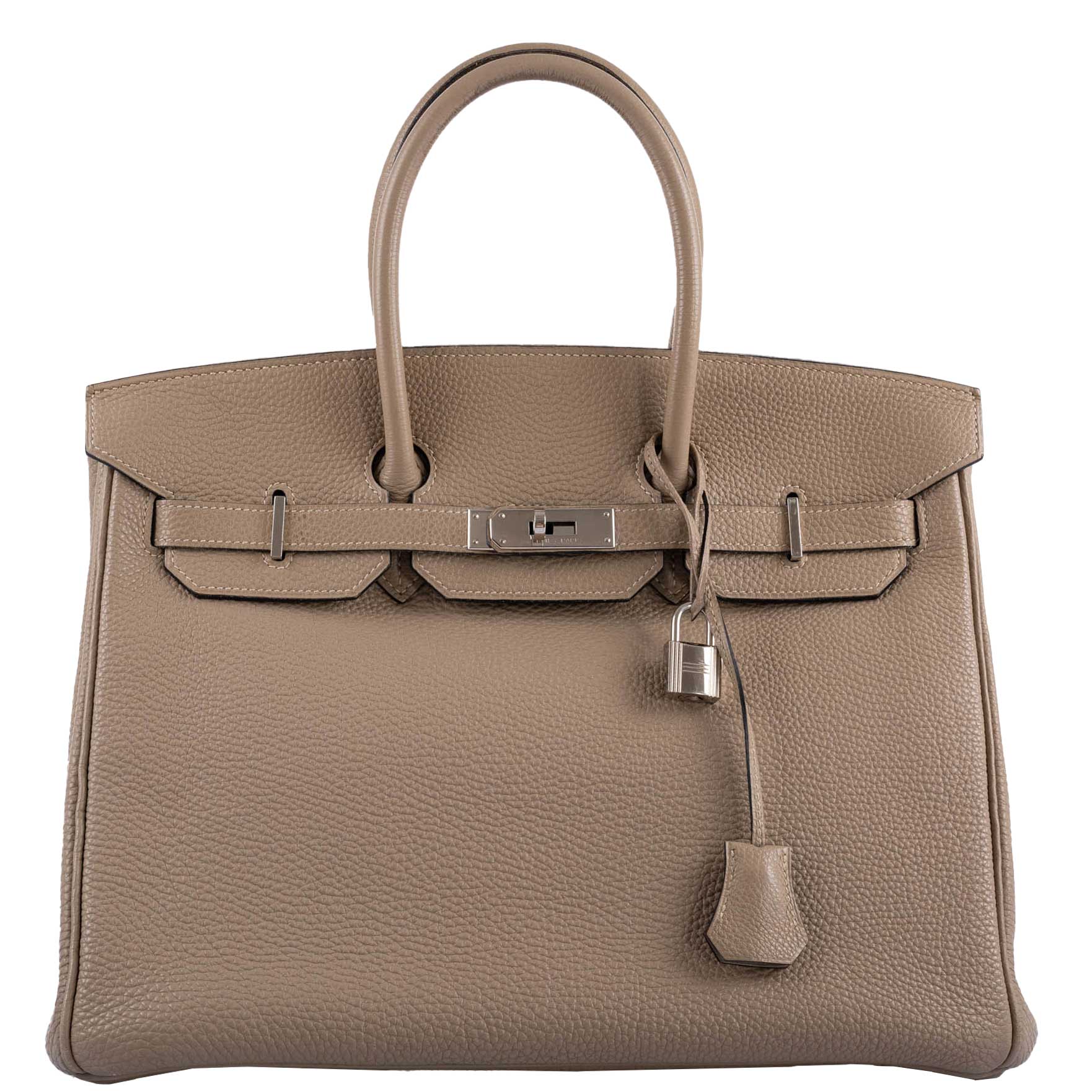 Hermes Birkin 35 Gris Tourterelle Togo with Palladium Hardware -, M Square