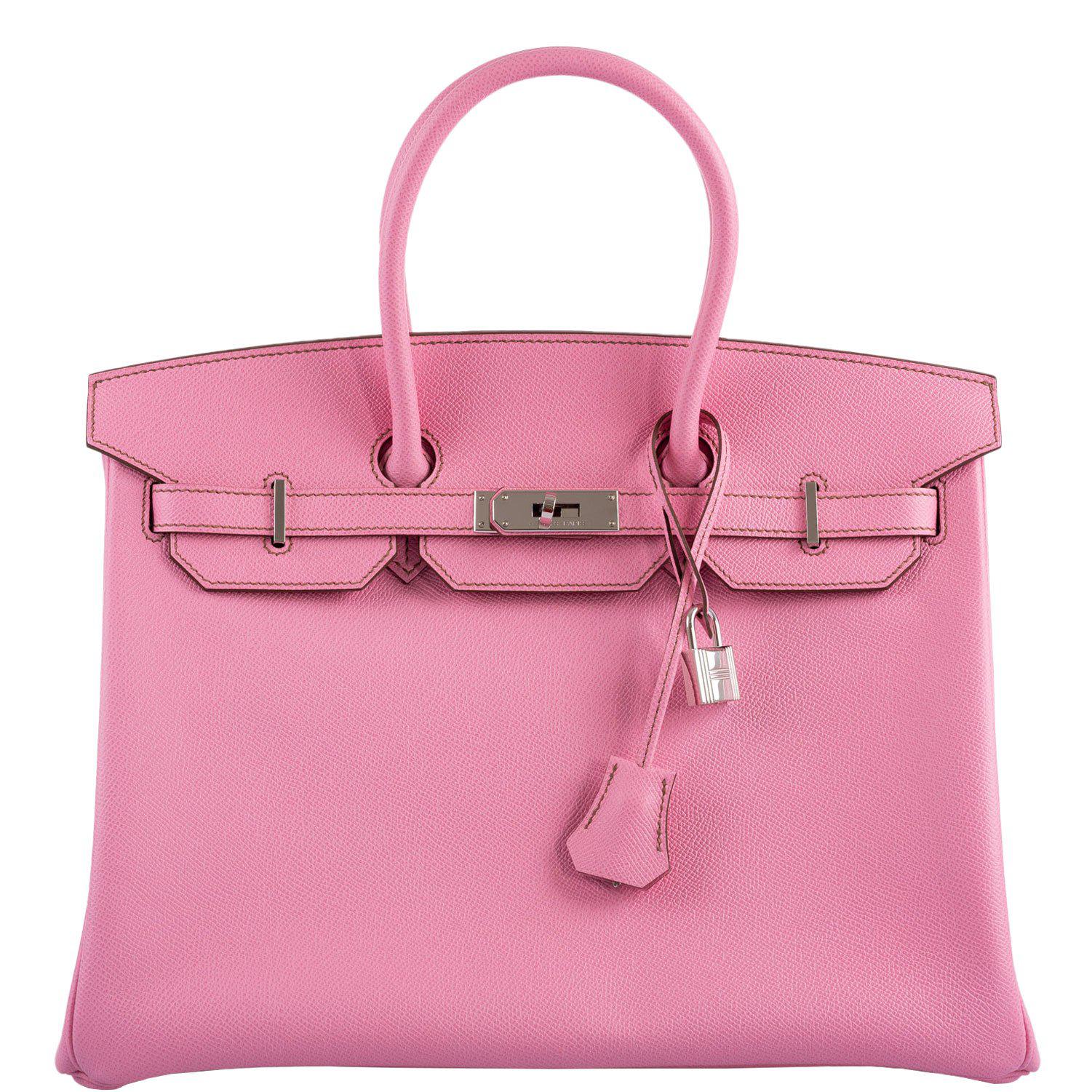 Hermes Birkin 35 HSS 5P Bubblegum Epsom with Palladium Hardware -, P Square