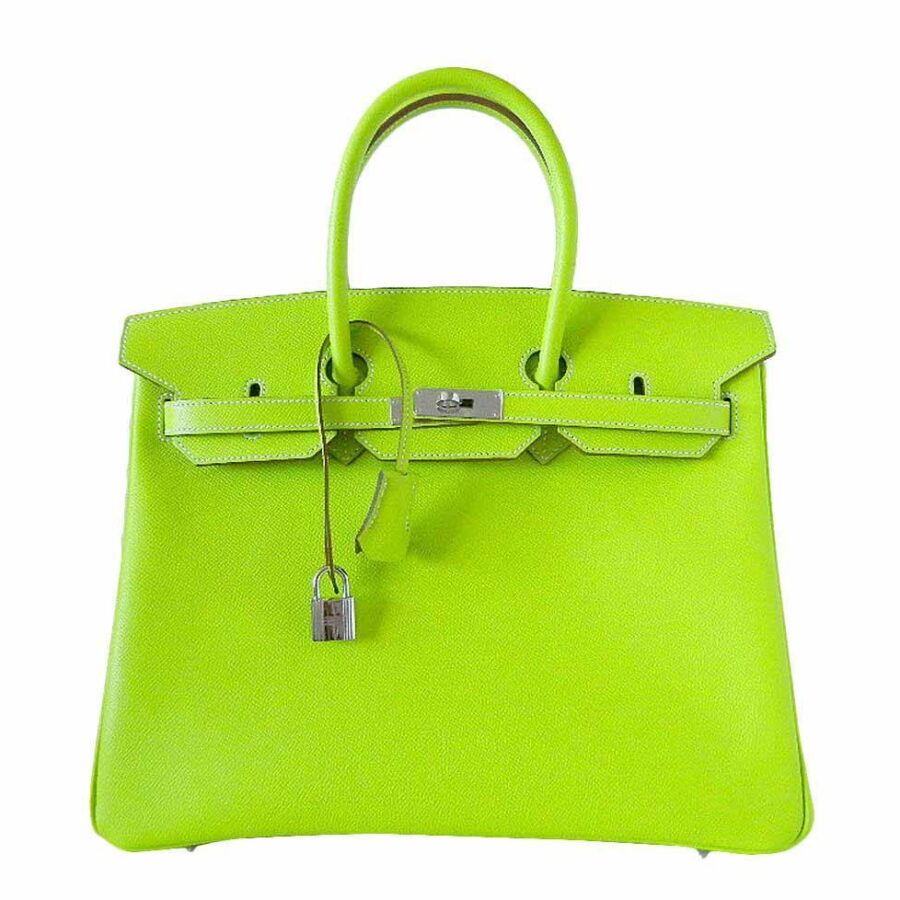 HermesBirkin 35 Kiwi Candy Series Bag | Studio Nafay