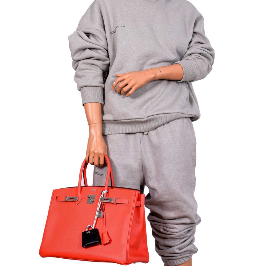 Hermes Birkin 35 Rose Jaipur Epsom Palladium Hardware -, T | Studio Nafay