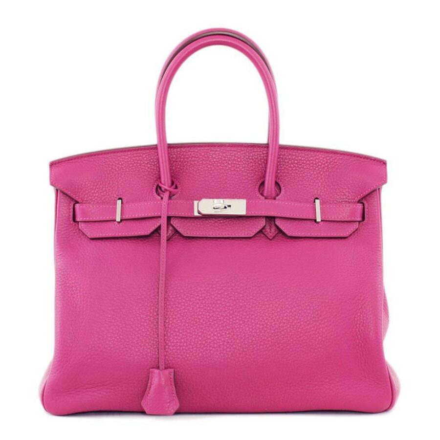 HermesBirkin 35 Tosca Clemence Bag PHW | Studio Nafay