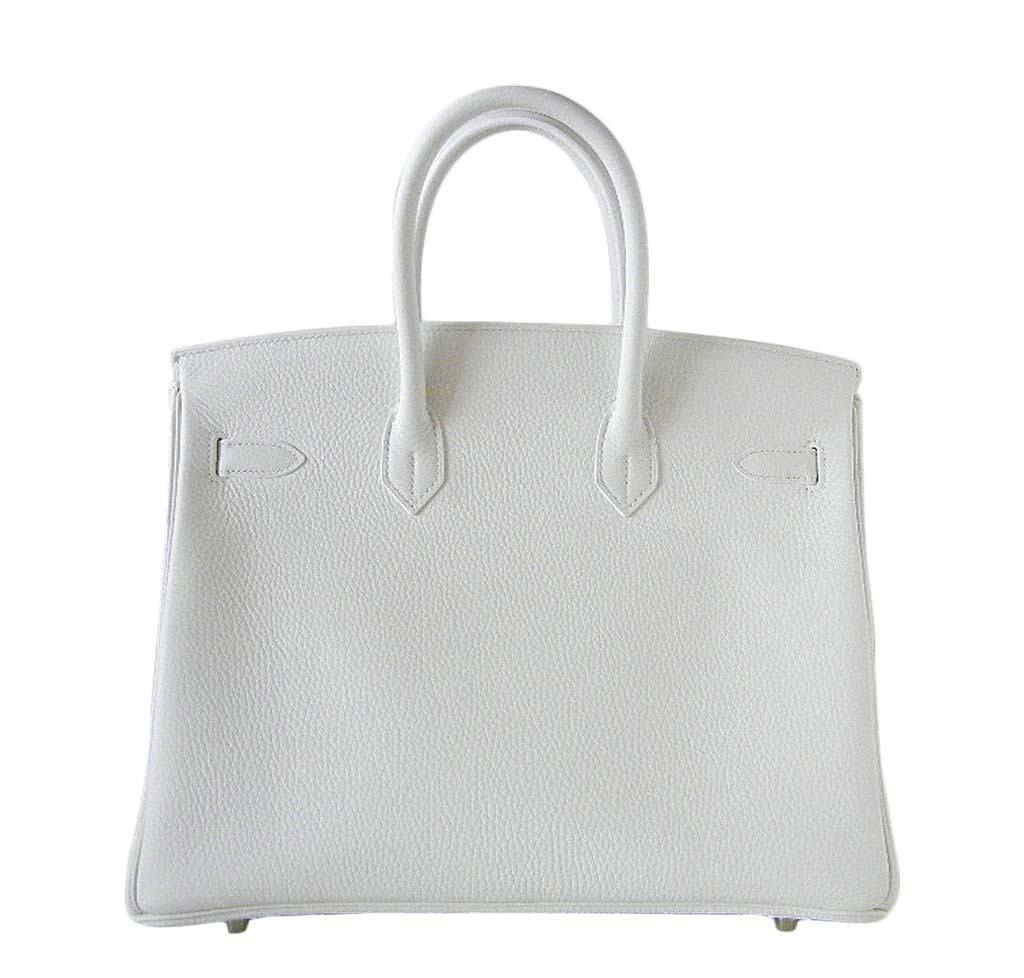 HermesBirkin 35 White Club Bag PHW