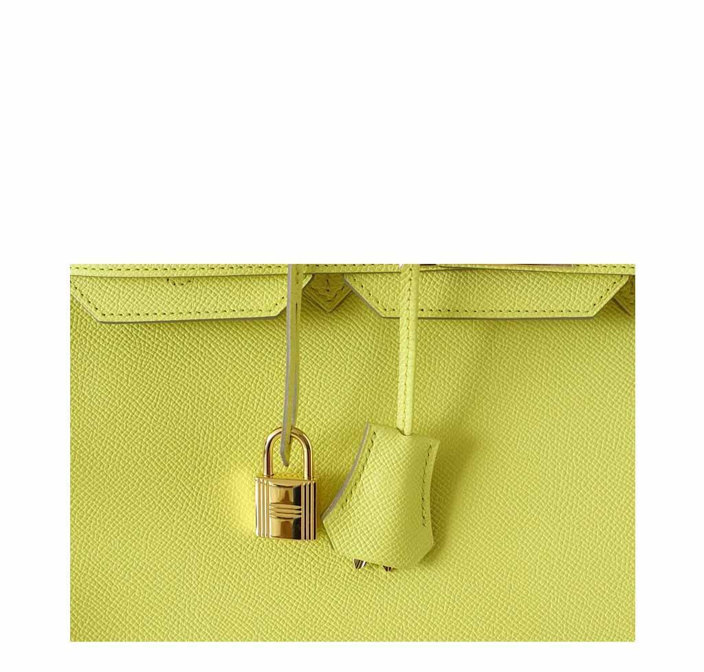 HermesBirkin 35 Souffre Yellow Bag