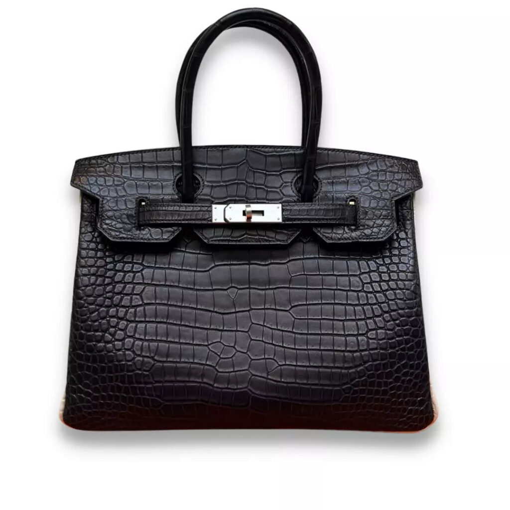 HERMÈS BIRKIN 30 BLACK CROCODILE BAG - Product Image 2