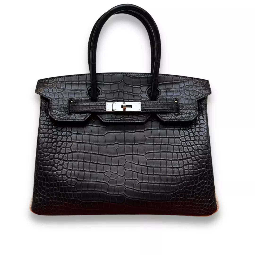 HERMÈS BIRKIN 30 BLACK CROCODILE BAG