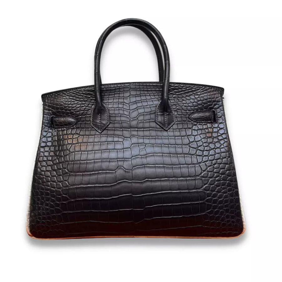 HERMÈS BIRKIN 30 BLACK CROCODILE BAG | Studio Nafay