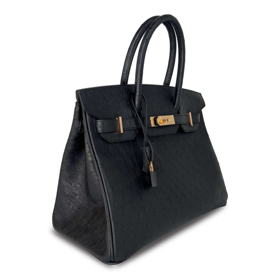 Luxury Hermes Birkin Noir Designer Bag B30 RGHW | Studio Nafay