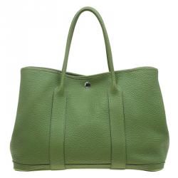 HERMÈS PELOUSE TOGO LEATHER GARDEN PARTY MM TOTE BAG | Studio Nafay