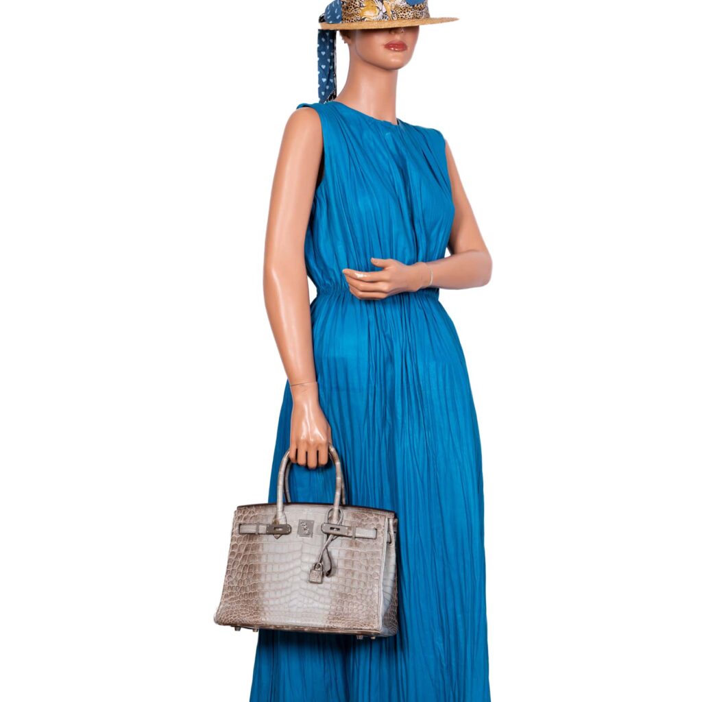HermesGris Cendre Himalaya Birkin 30 Matte Nilo Crocodile with Palladium Hardware -, Q Square - Product Image 2