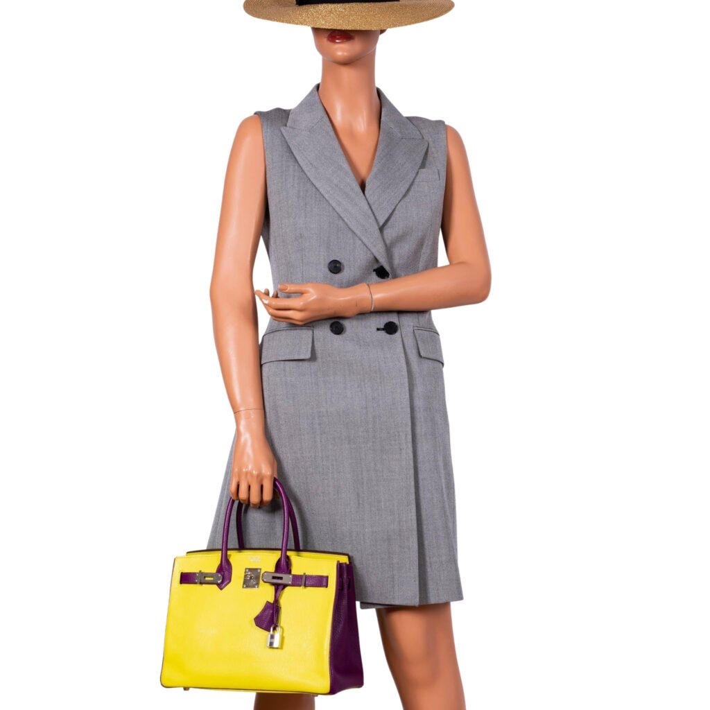 HermesHSS Birkin 30 Lime and Anemone Chevre Palladium Hardware - Product Image 2