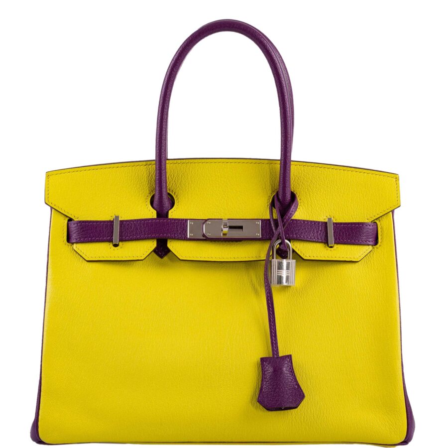 HermesHSS Birkin 30 Lime and Anemone Chevre Palladium Hardware | Studio Nafay
