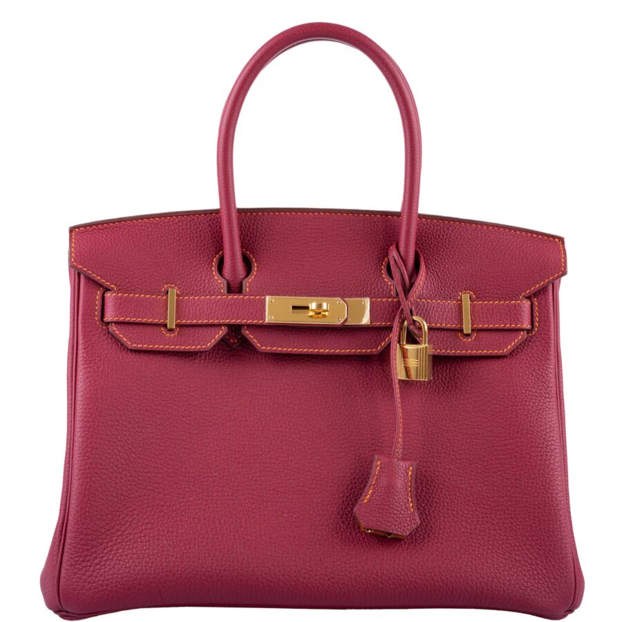 HermesHSS Birkin 30 Rubis Togo & Orange H with Gold Hardware -, T | Studio Nafay