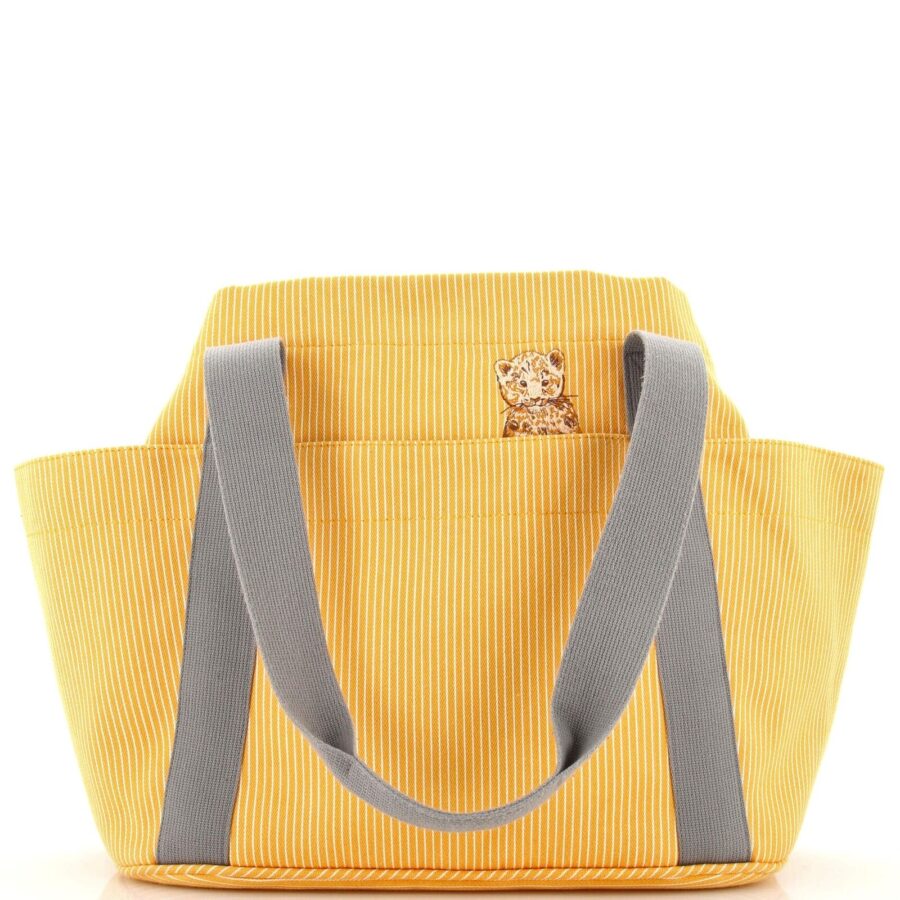 HERMÈS PASSE PASSE STRIPED NAPPY TOTE BAG | Studio Nafay