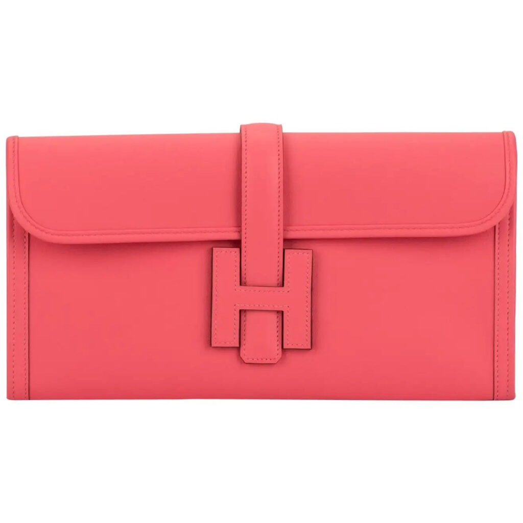 HERMÈS ROSE AZALEE JIGE ELAN CLUTCH BAG - Product Image 2