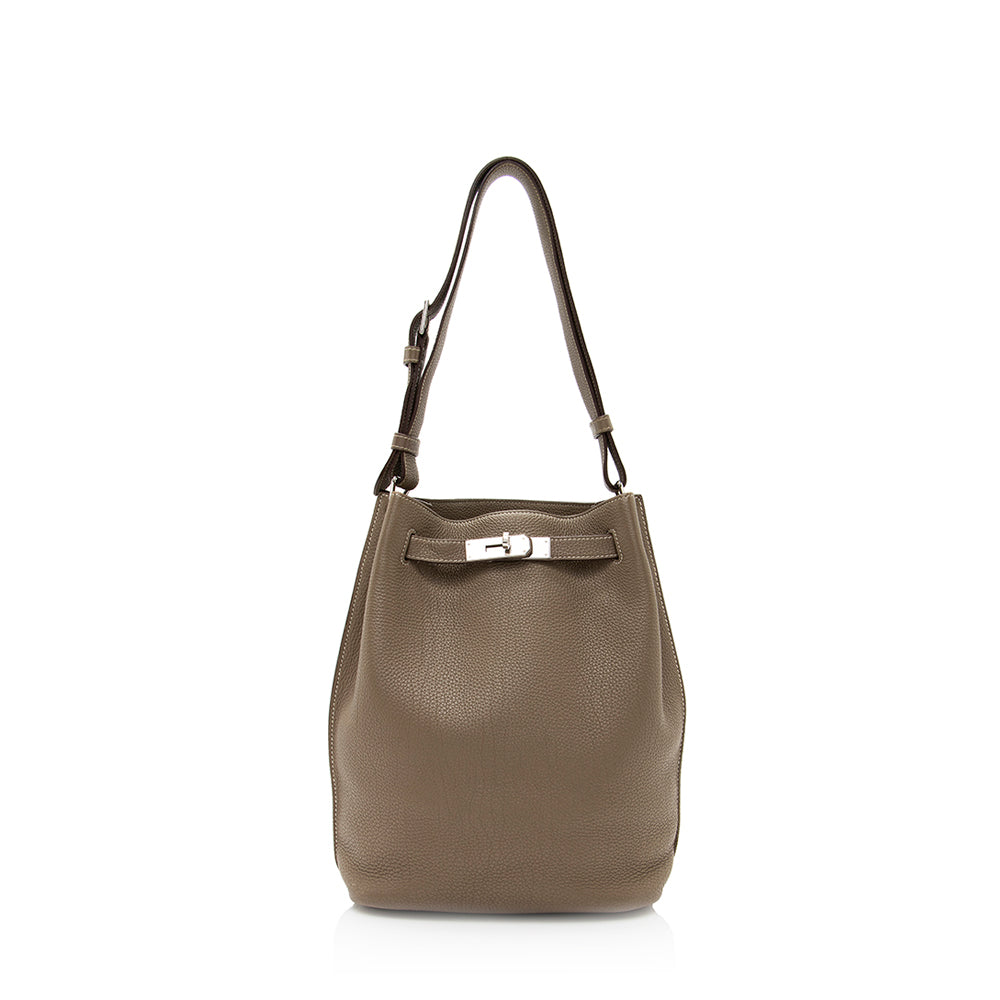 Luxury Hermes Togo Leather So Kelly 26 Shoulder Bag