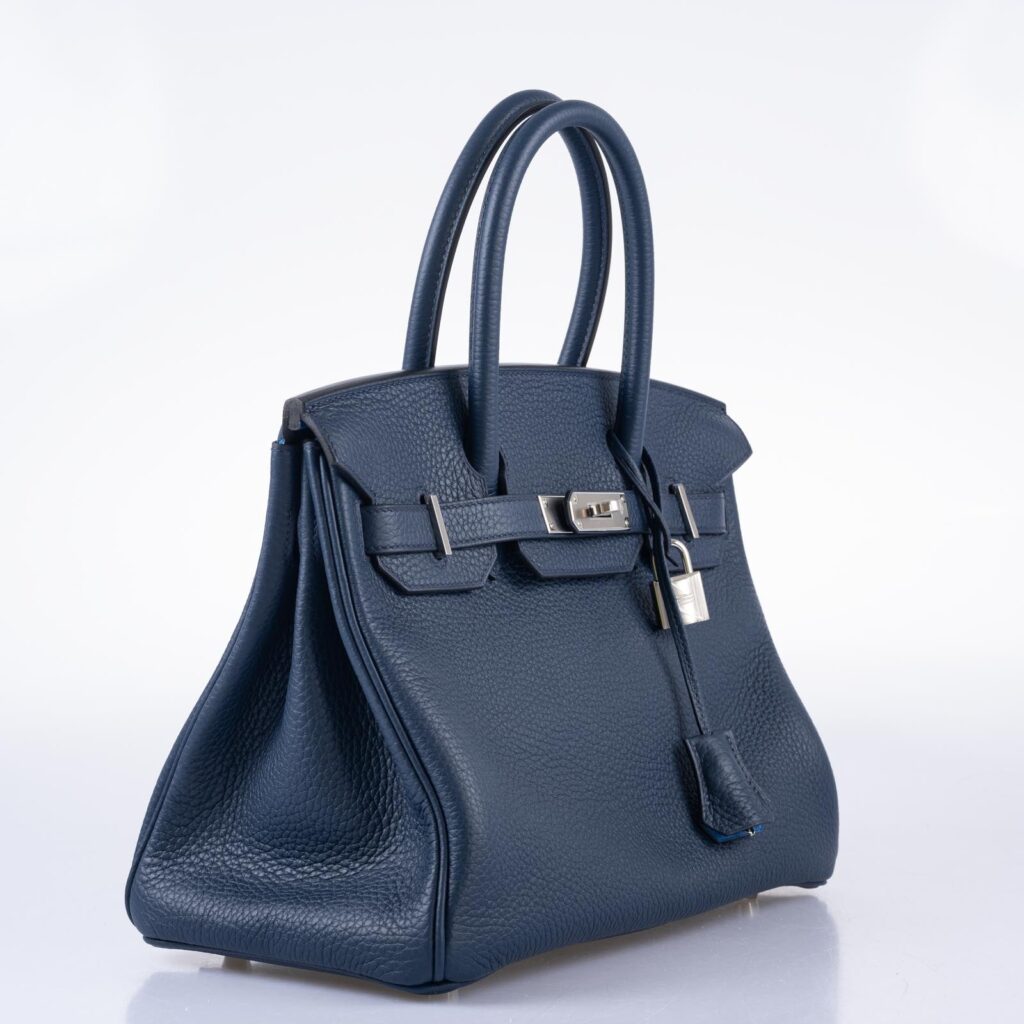 HermesVerso Birkin 30 Blue de Prusse and Mykonos Clemence Leather Palladium Hardware - Product Image 2
